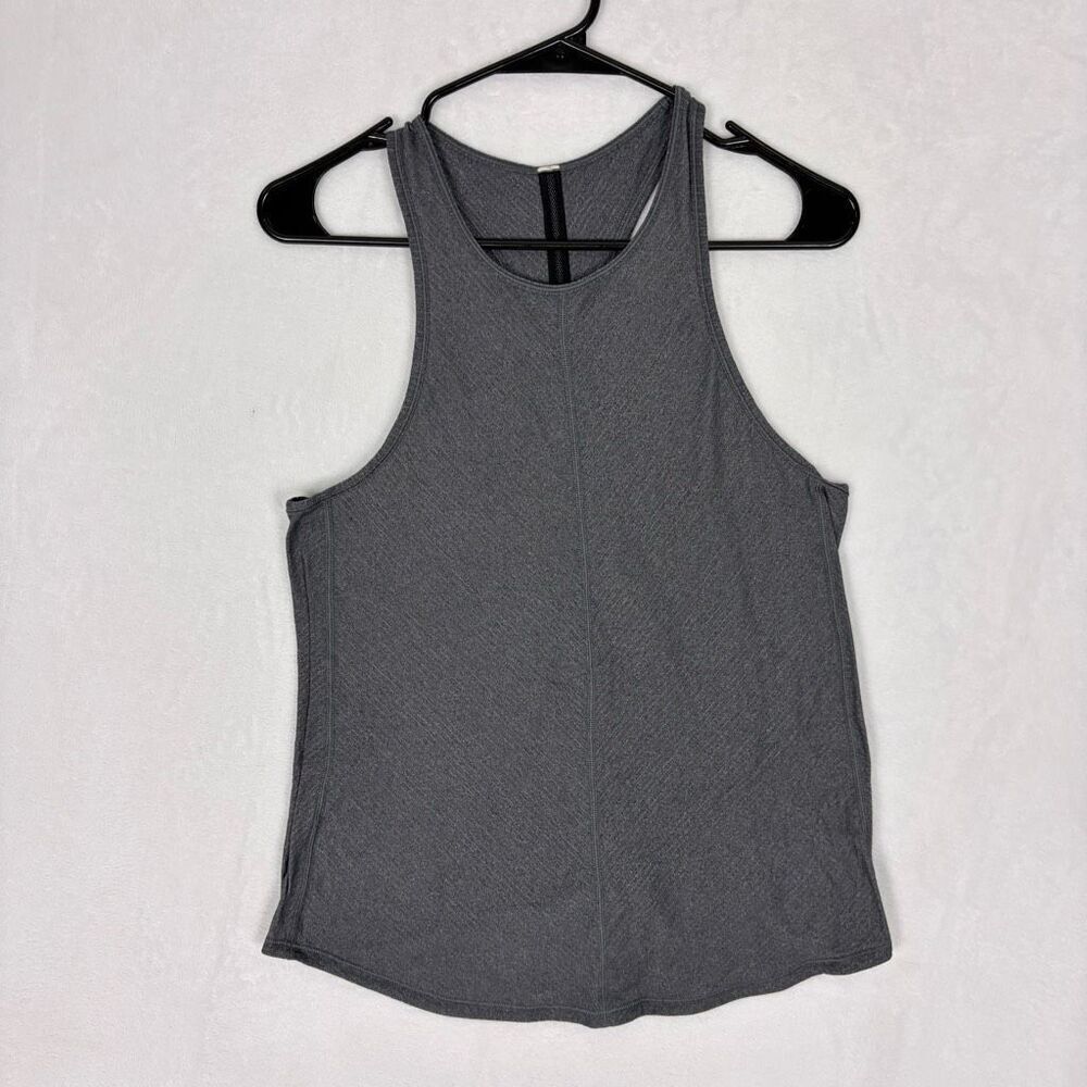 Lululemon Women's Striped Grey Racerback Tank Top